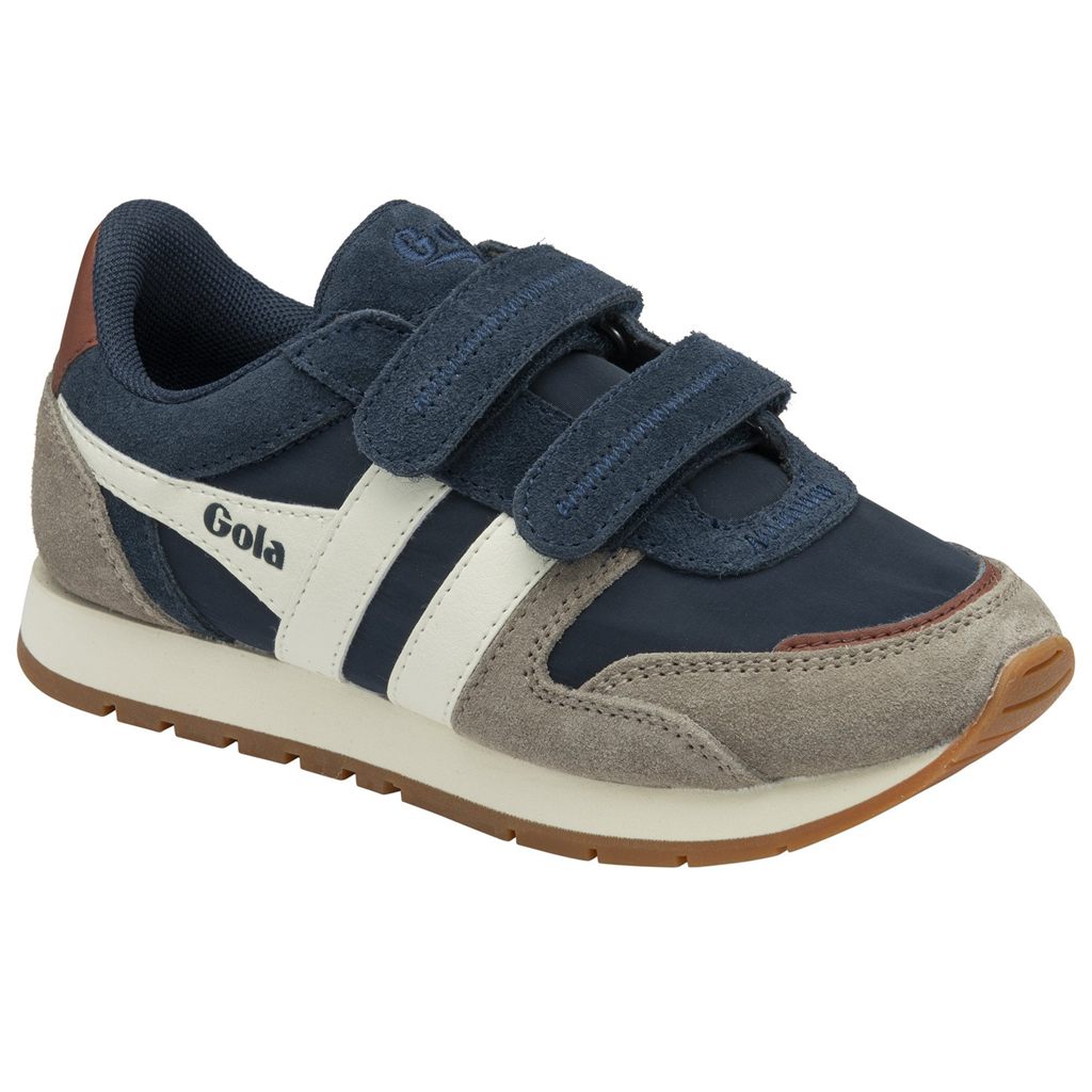 Gola Classics Austin Strap Sneakers Granatowe Białe Polska | 8753PDMFY