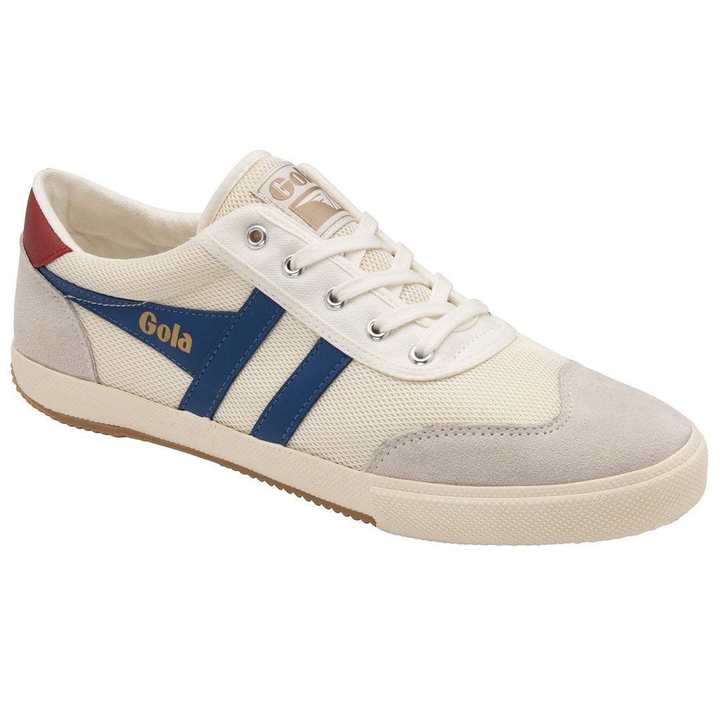 Gola Classics Badminton Mesh Plimsoll Sneakers Białe Niebieskie Jasny Czerwone Polska | 0931VUQPN
