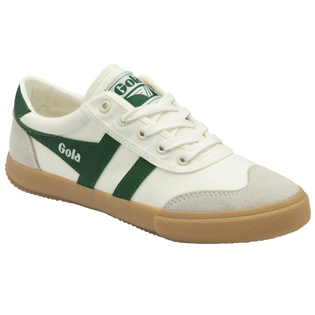 Gola Classics Badminton Plimsoll Sneakers Białe Zielone Polska | 8590TRUGH