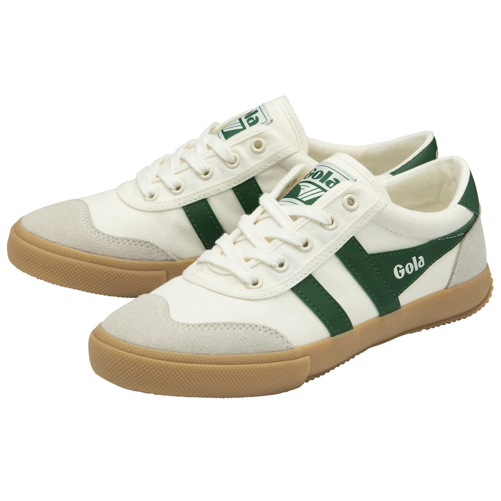 Gola Classics Badminton Plimsoll Sneakers Białe Zielone Polska | 8590TRUGH