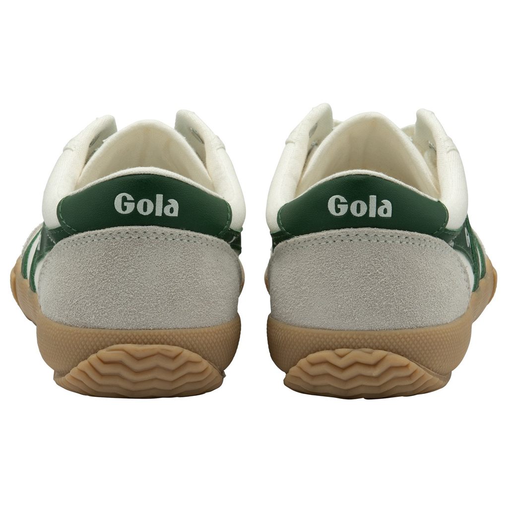 Gola Classics Badminton Plimsoll Sneakers Białe Zielone Polska | 8590TRUGH