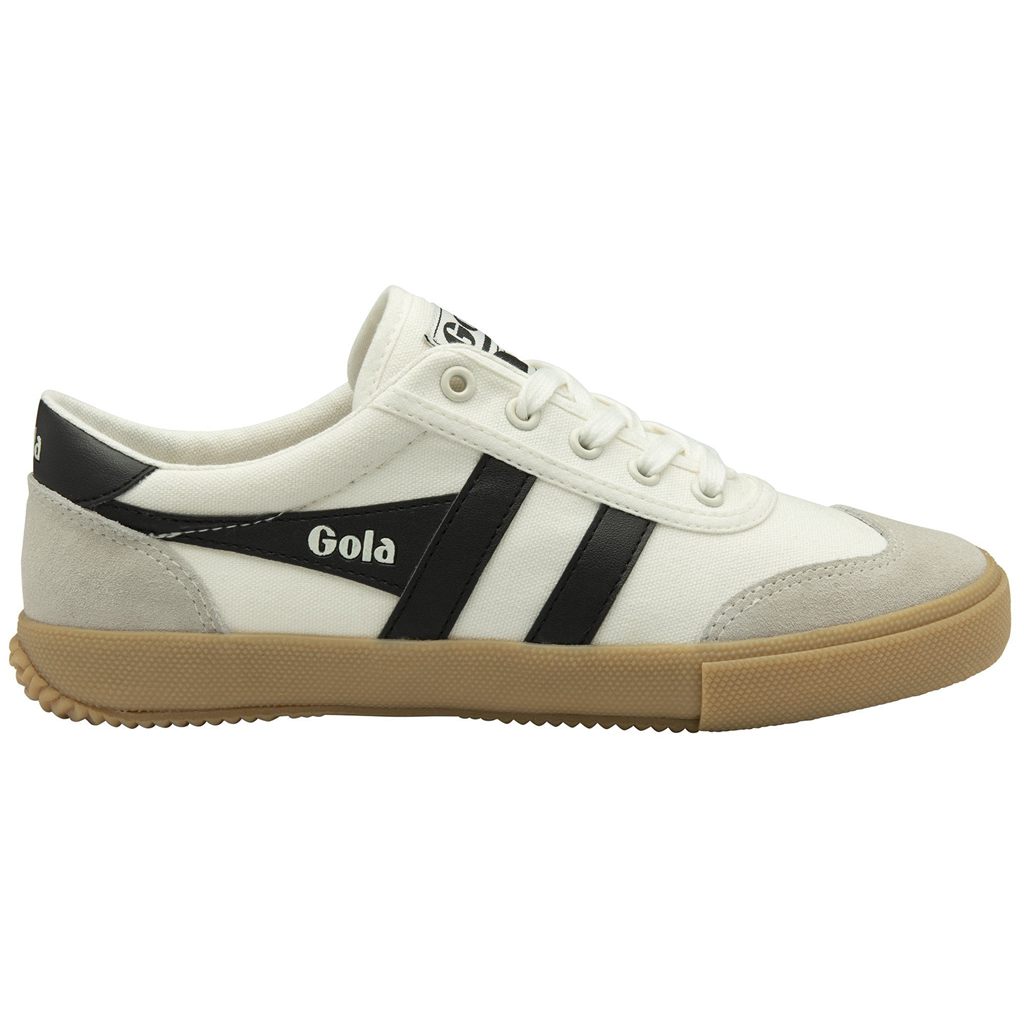 Gola Classics Badminton Plimsoll Sneakers Białe Czarne Polska | 0123VUOBE