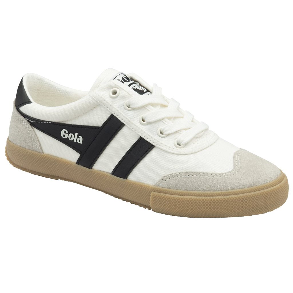 Gola Classics Badminton Plimsoll Sneakers Białe Czarne Polska | 0123VUOBE
