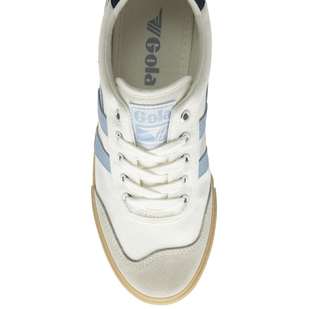 Gola Classics Badminton Plimsoll Sneakers Białe Granatowe Polska | 4539RZMLA