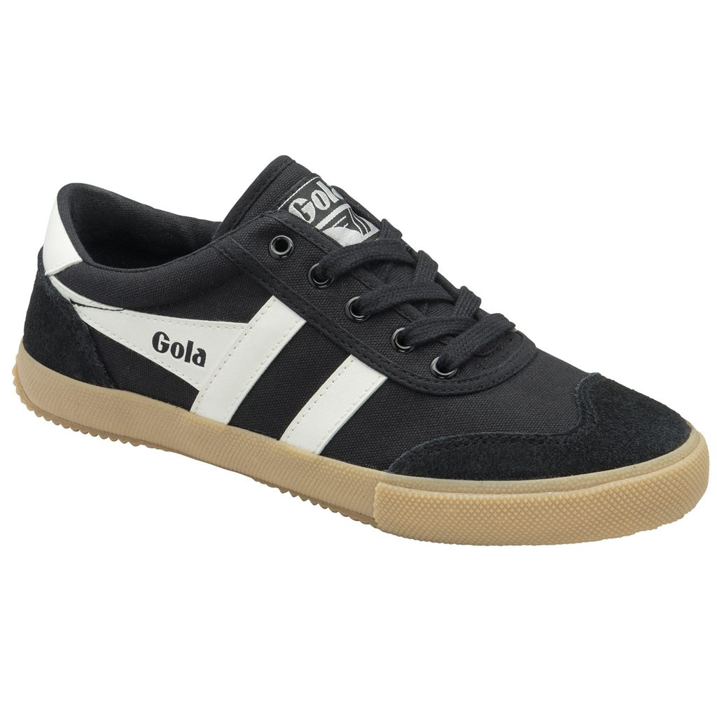 Gola Classics Badminton Plimsoll Sneakers Czarne Białe Polska | 7563YNJDR