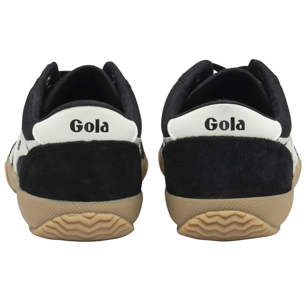 Gola Classics Badminton Plimsoll Sneakers Czarne Białe Polska | 7563YNJDR