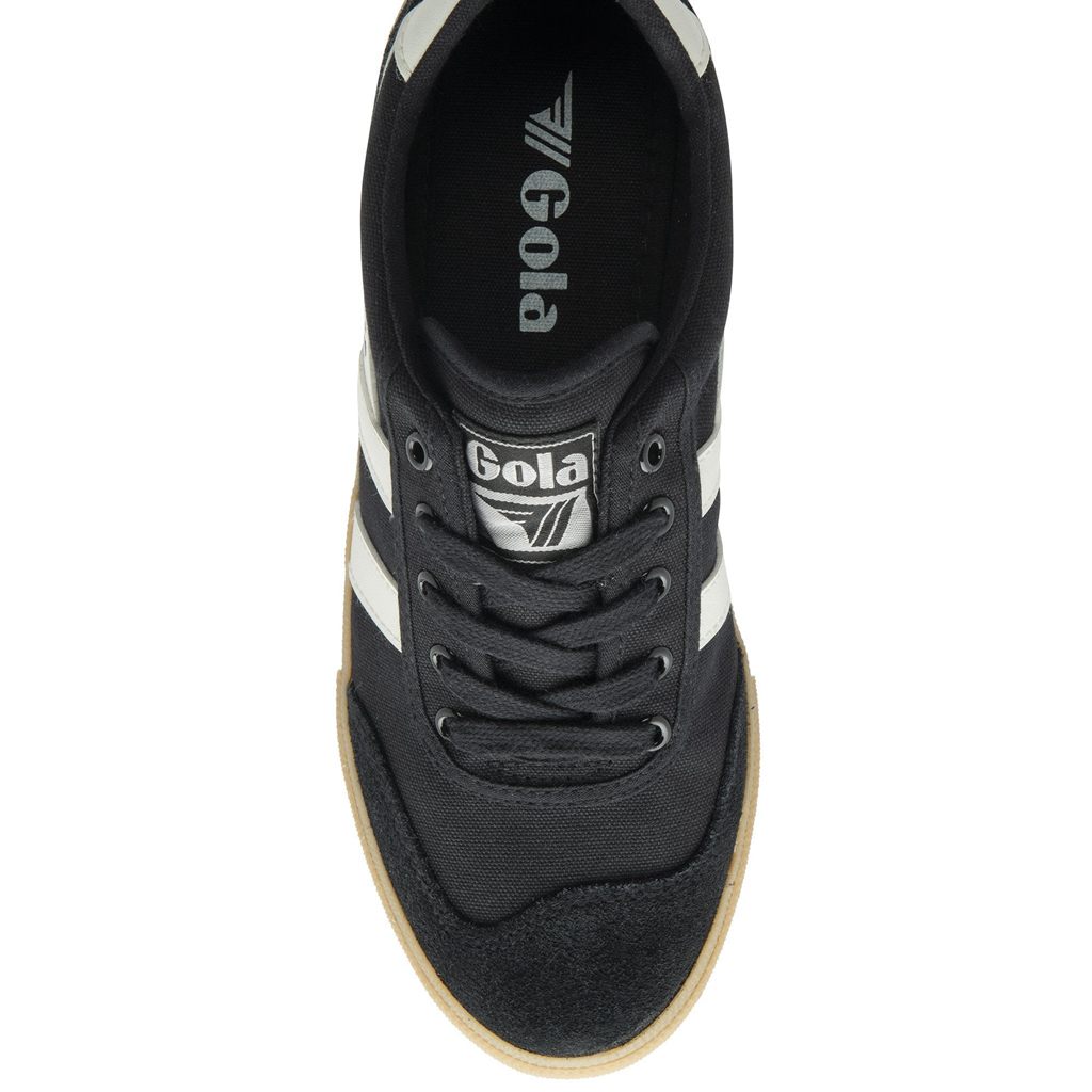 Gola Classics Badminton Plimsoll Sneakers Czarne Białe Polska | 7563YNJDR
