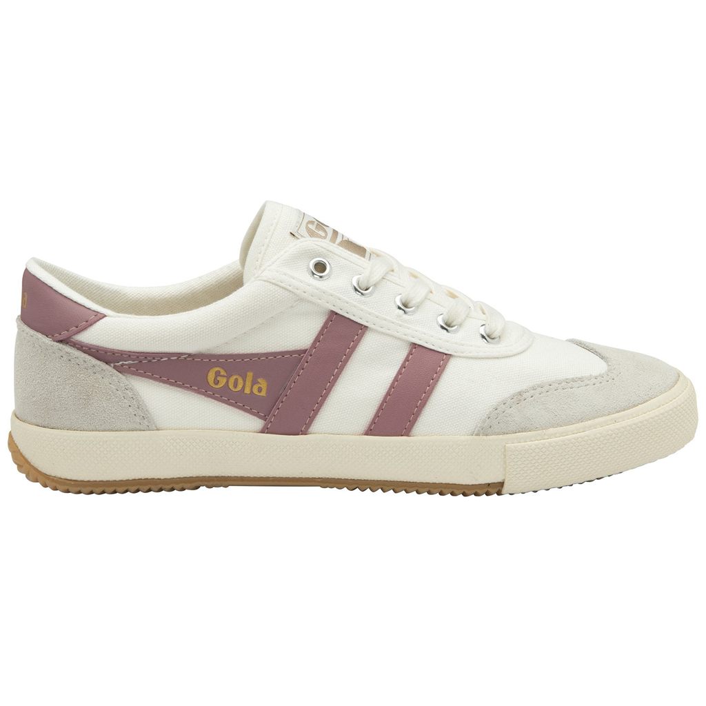 Gola Classics Badminton Plimsoll Sneakers Białe Różowe Polska | 5763YISVO