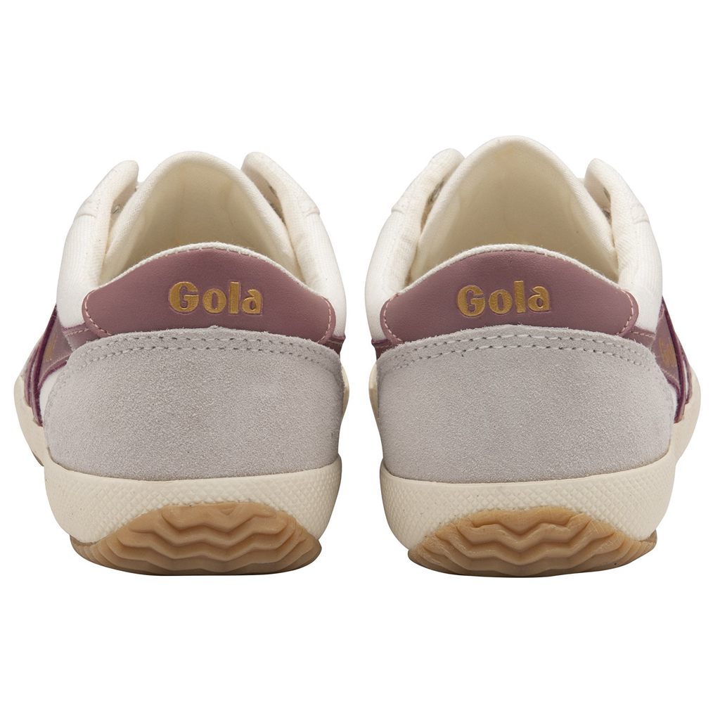 Gola Classics Badminton Plimsoll Sneakers Białe Różowe Polska | 5763YISVO