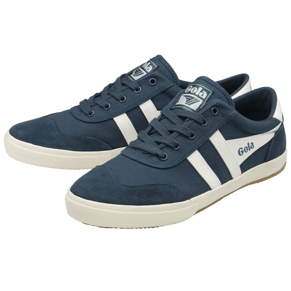 Gola Classics Badminton Plimsoll Sneakers Niebieskie Białe Polska | 8126QFAID