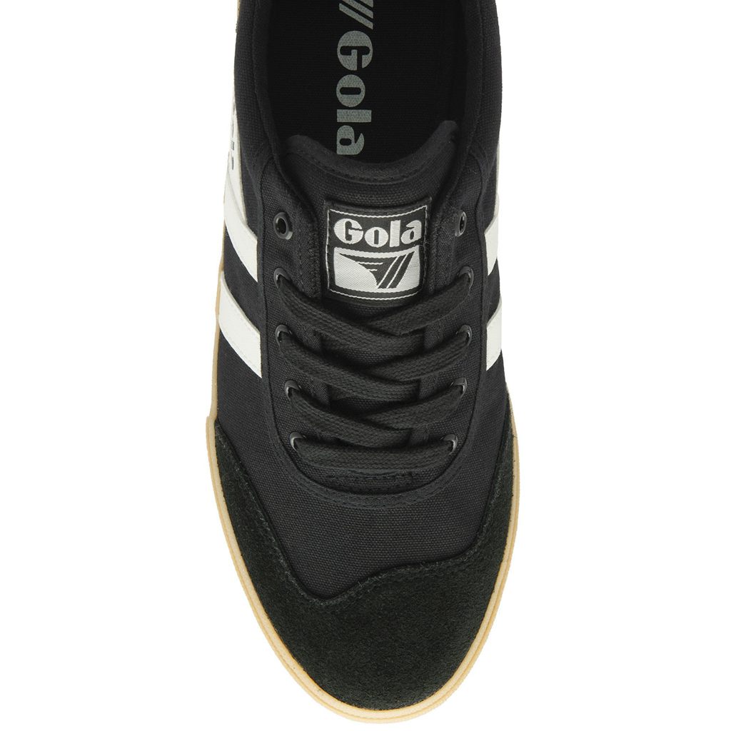 Gola Classics Badminton Plimsoll Sneakers Czarne Białe Polska | 5274GTBHO
