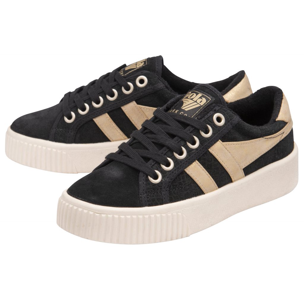 Gola Classics Baseline Mark Cox Mirror Shoes Czarne Złote Polska | 3921QVBMW
