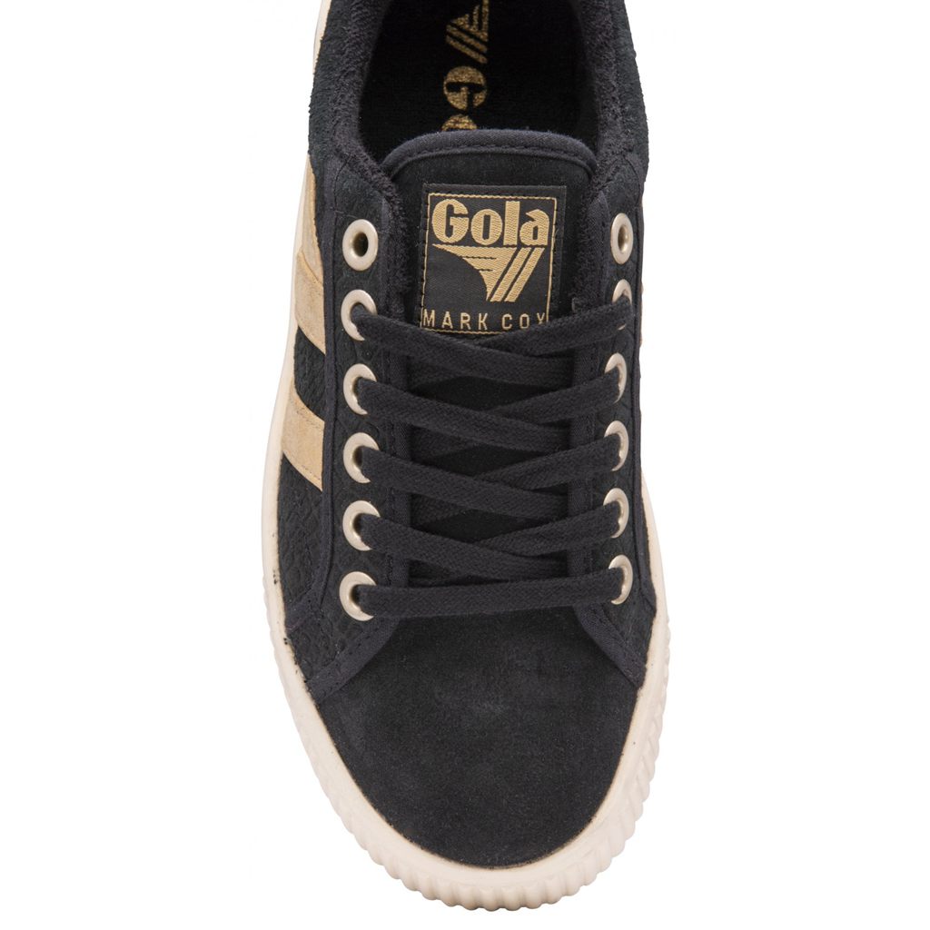 Gola Classics Baseline Mark Cox Mirror Shoes Czarne Złote Polska | 3921QVBMW