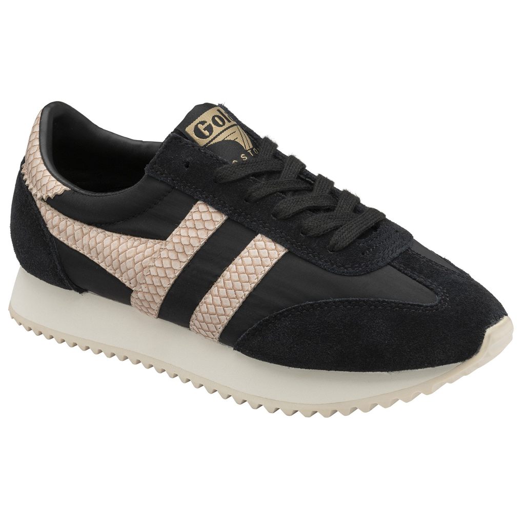 Gola Classics Boston '78 Snake Sneakers Czarne Różowe Polska | 8495BQVUK