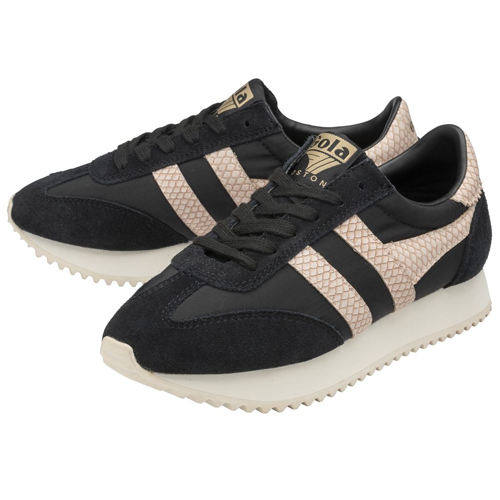 Gola Classics Boston '78 Snake Sneakers Czarne Różowe Polska | 8495BQVUK