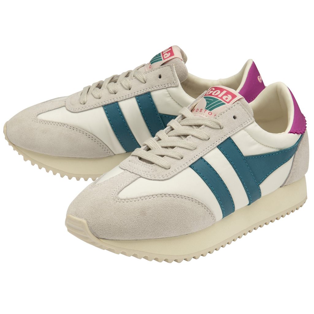 Gola Classics Boston '78 Sneakers Białe Fuksja Polska | 7841YWLCM