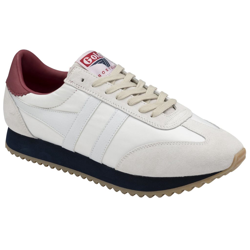 Gola Classics Boston '78 Sneakers Białe Granatowe Jasny Czerwone Polska | 8690IWLSQ