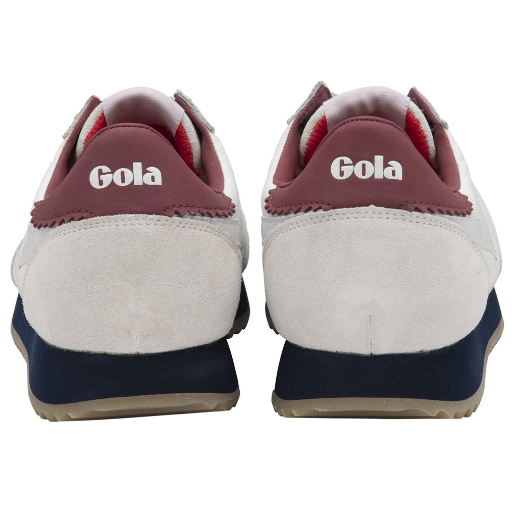 Gola Classics Boston '78 Sneakers Białe Granatowe Jasny Czerwone Polska | 8690IWLSQ