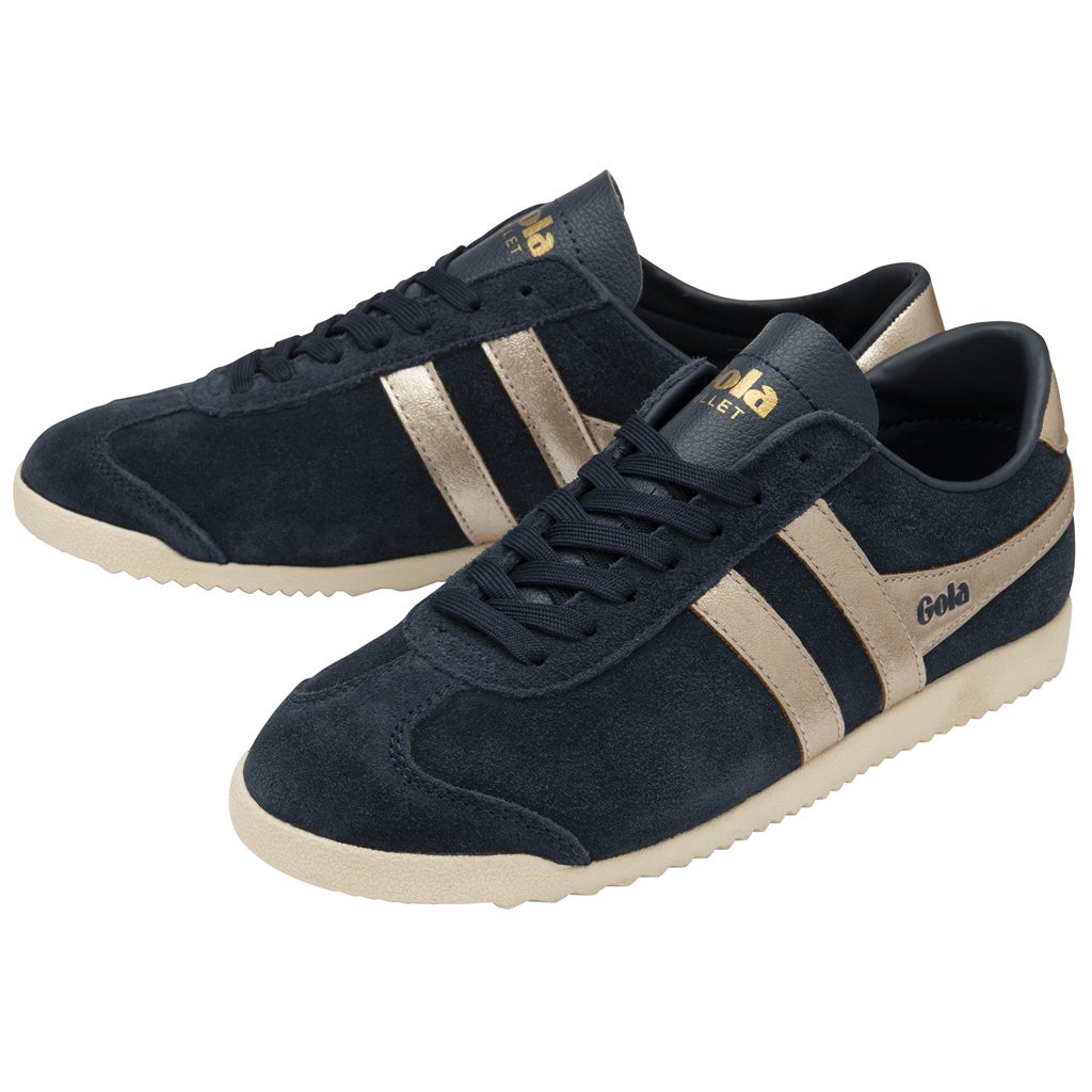 Gola Classics Bullet Flame Sneakers Granatowe Różowe Złote Polska | 7540HJQWK