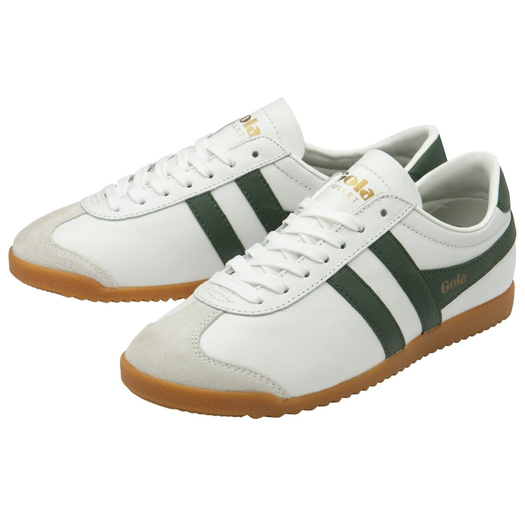 Gola Classics Bullet Leather Sneakers Białe Polska | 0982JYWXE