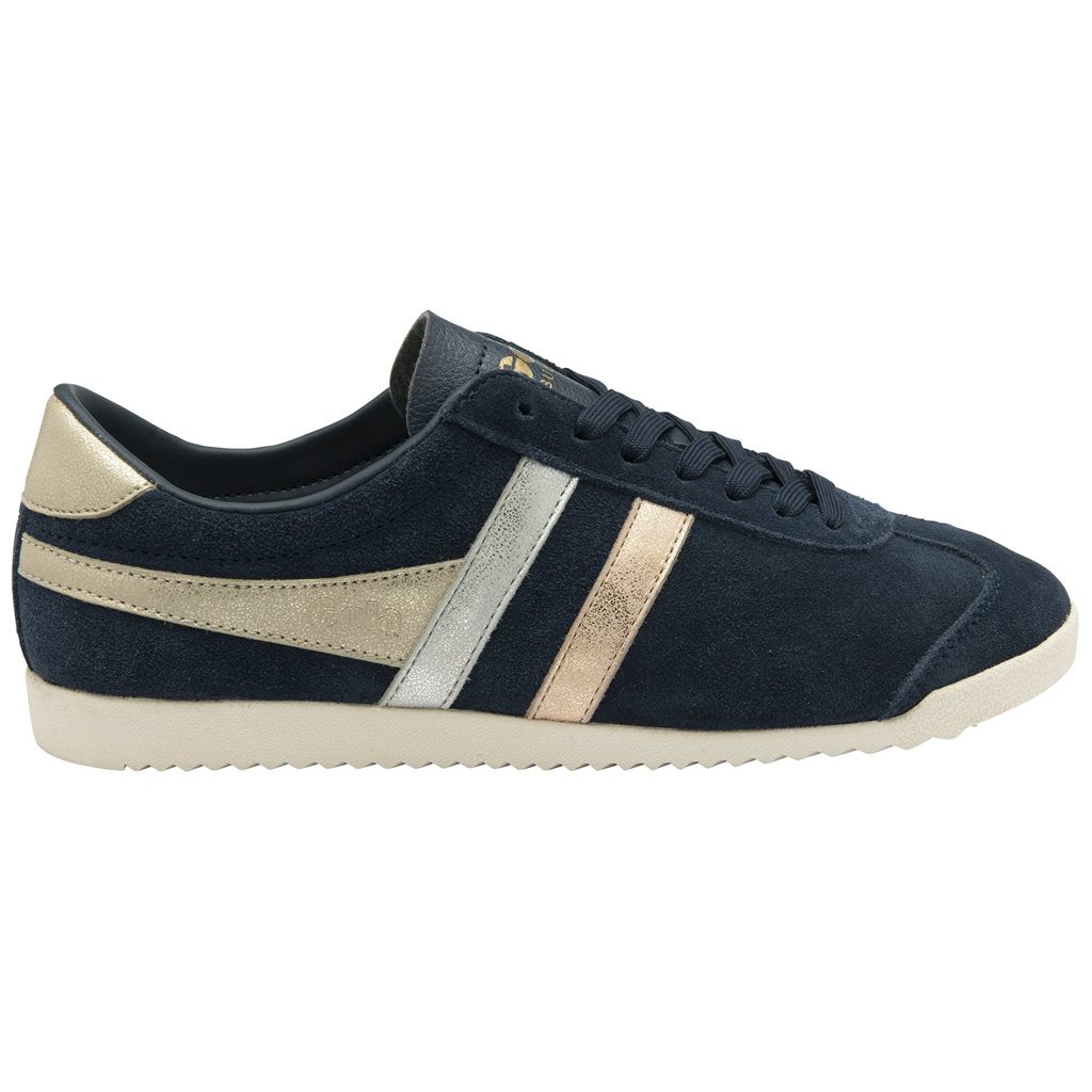 Gola Classics Bullet Mirror Trident Sneakers Granatowe Srebrne Złote Polska | 3425CHGJI