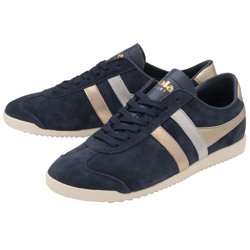 Gola Classics Bullet Mirror Trident Sneakers Granatowe Srebrne Złote Polska | 3425CHGJI