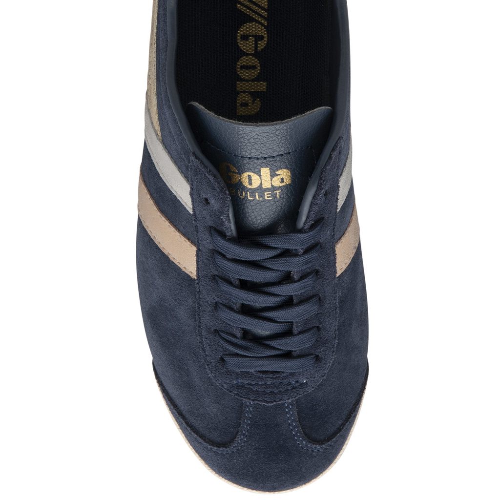 Gola Classics Bullet Mirror Trident Sneakers Granatowe Srebrne Złote Polska | 3425CHGJI