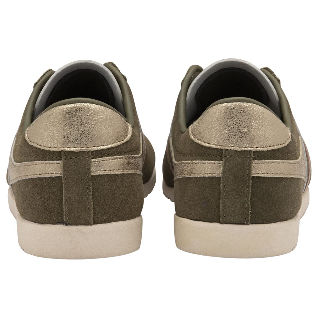 Gola Classics Bullet Mirror Trident Sneakers Khaki Srebrne Złote Polska | 7190NJOGL