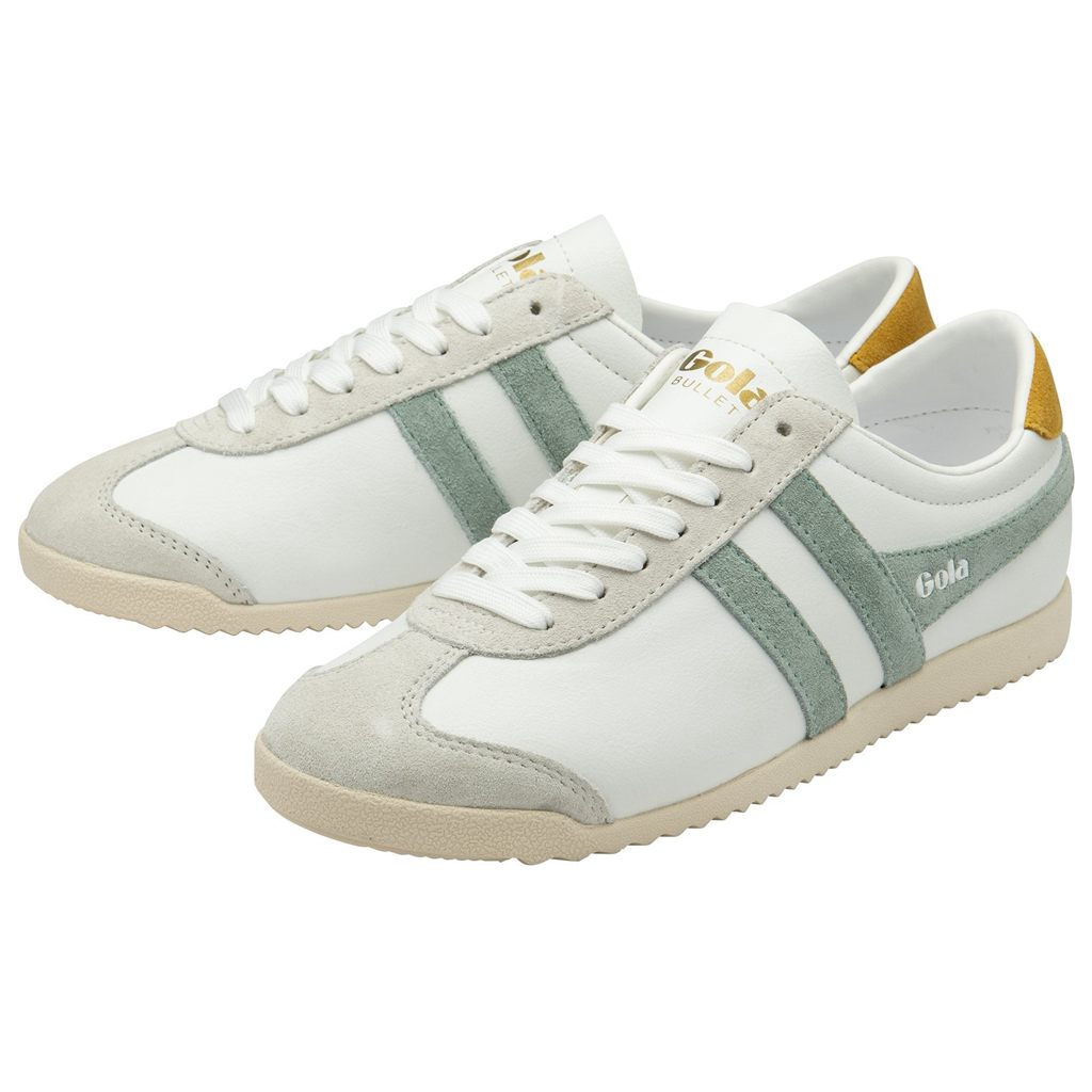 Gola Classics Bullet Pure Sneakers Białe Zielone Polska | 2594KSVOC