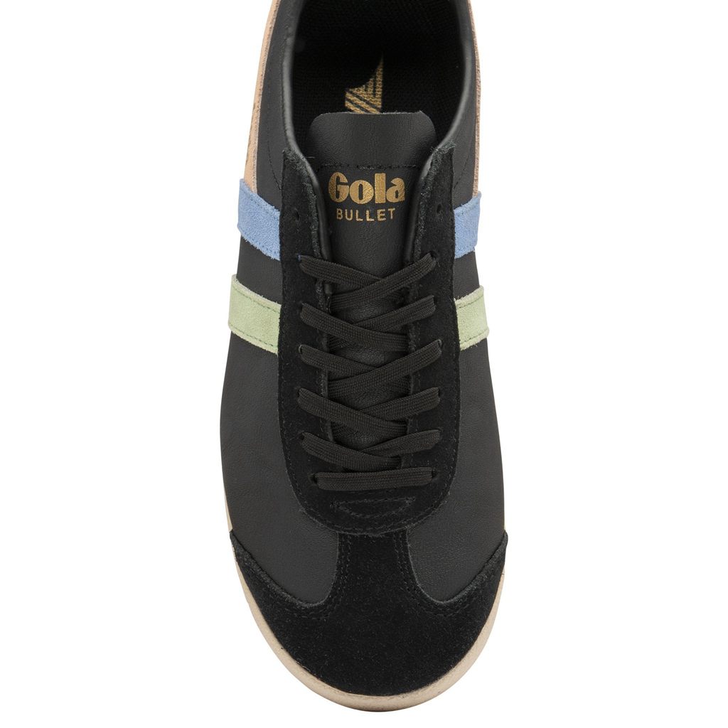 Gola Classics Bullet Trident Sneakers Czarne Zielone Niebieskie Polska | 1873KJFCS