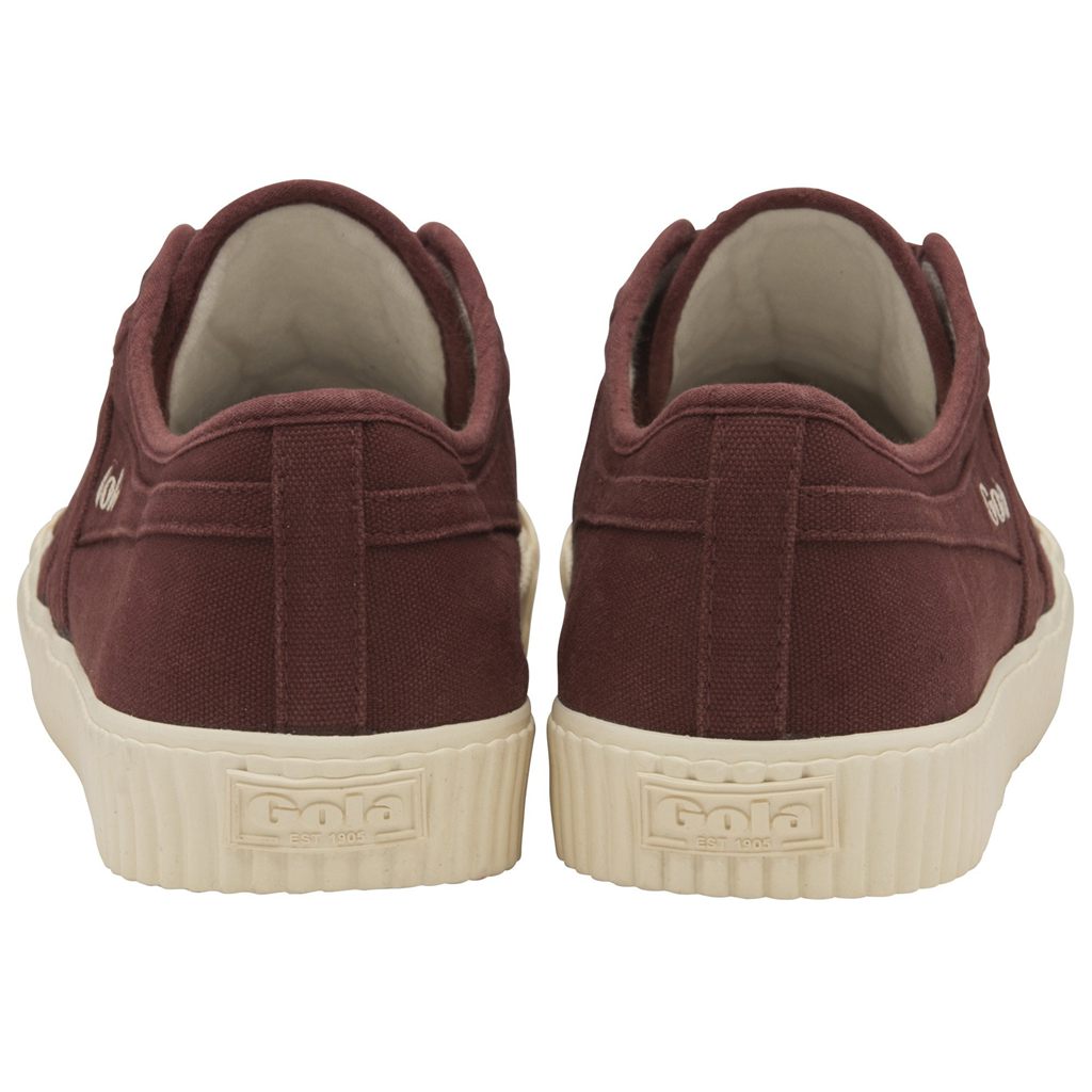 Gola Classics Cadet Plimsoll Shoes Bordowe Białe Polska | 6751LAKFP