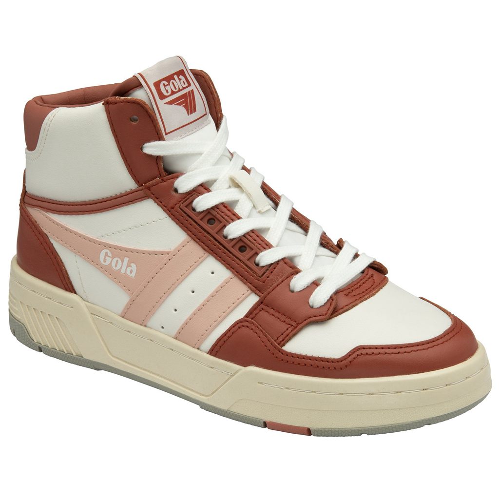 Gola Classics Challenge High Sneakers Białe Pomarańczowe Różowe Polska | 5043RYPON