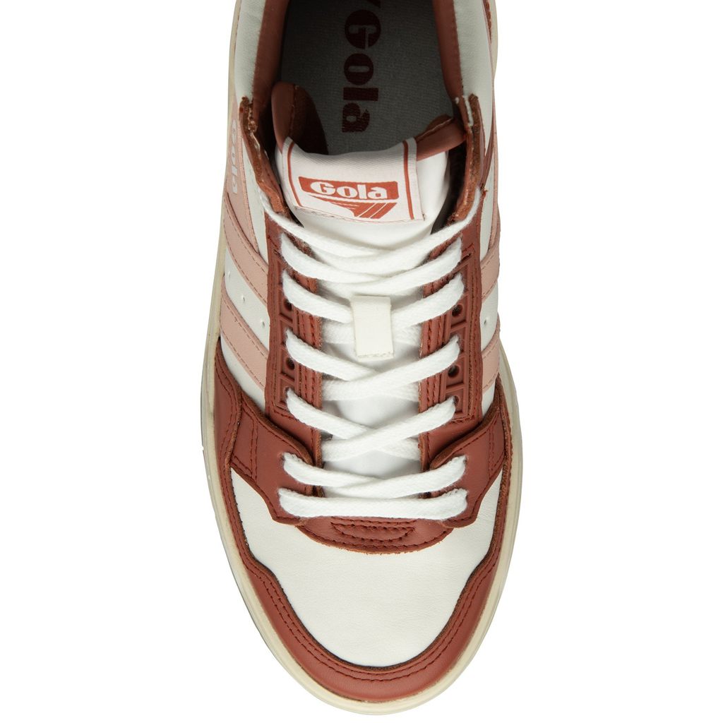 Gola Classics Challenge High Sneakers Białe Pomarańczowe Różowe Polska | 5043RYPON