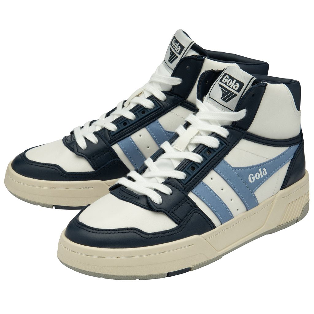 Gola Classics Challenge High Sneakers Białe Granatowe Niebieskie Polska | 4869SGVBF