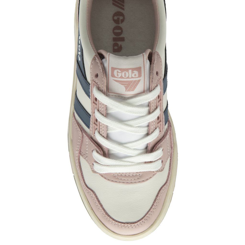 Gola Classics Challenge Sneakers Białe Różowe Polska | 1026UDVIJ