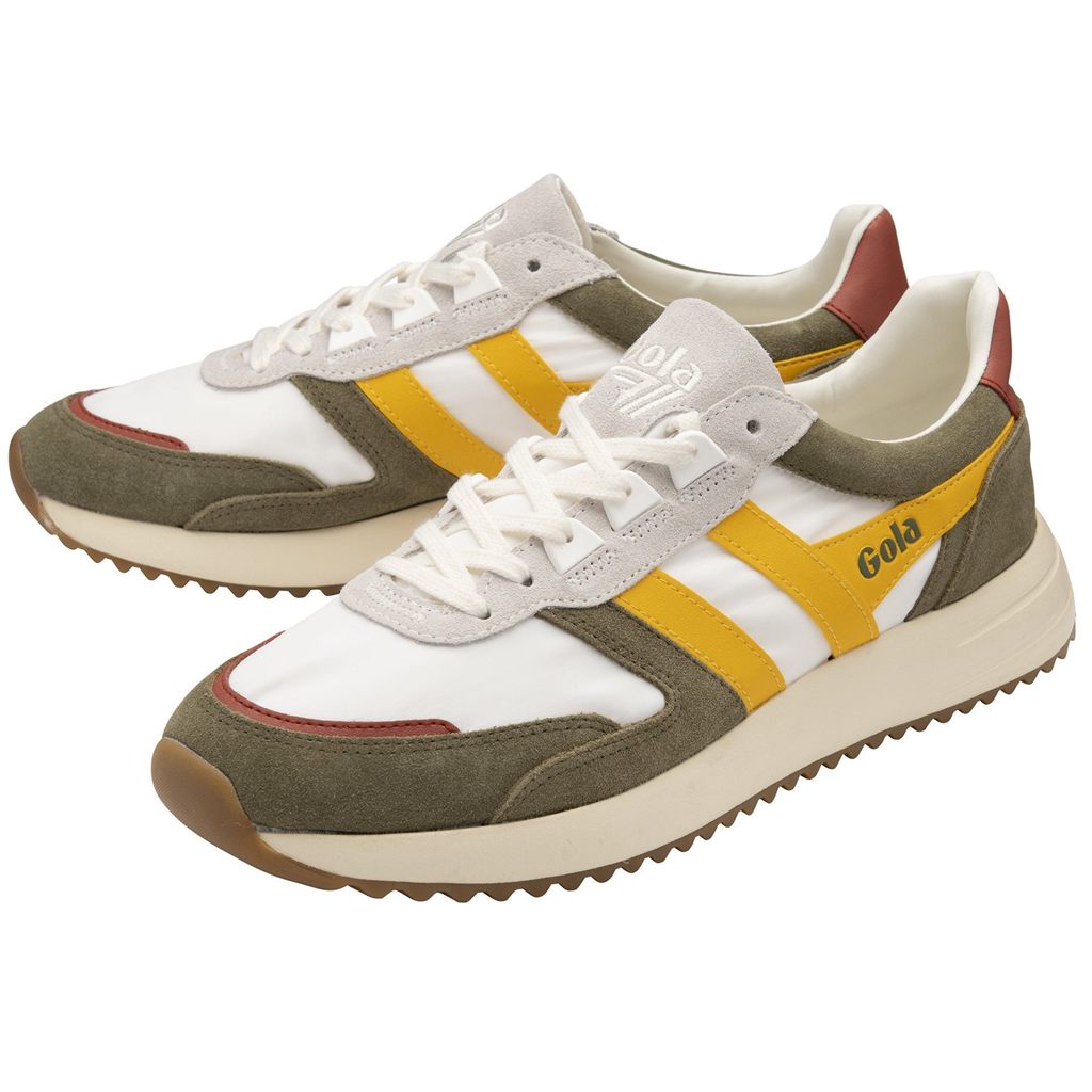 Gola Classics Chicago Sneakers Białe Khaki Polska | 3495SCVPE