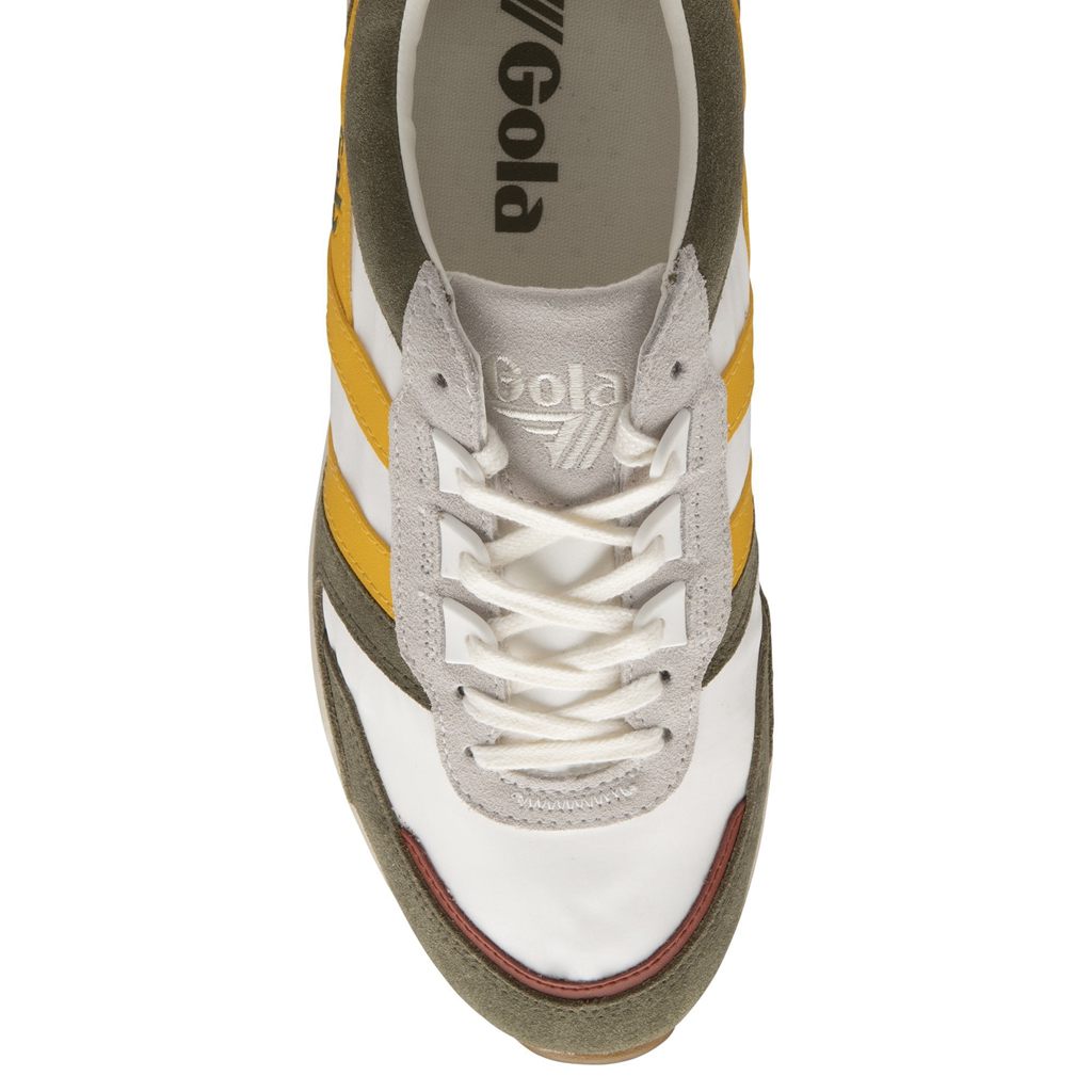 Gola Classics Chicago Sneakers Białe Khaki Polska | 3495SCVPE