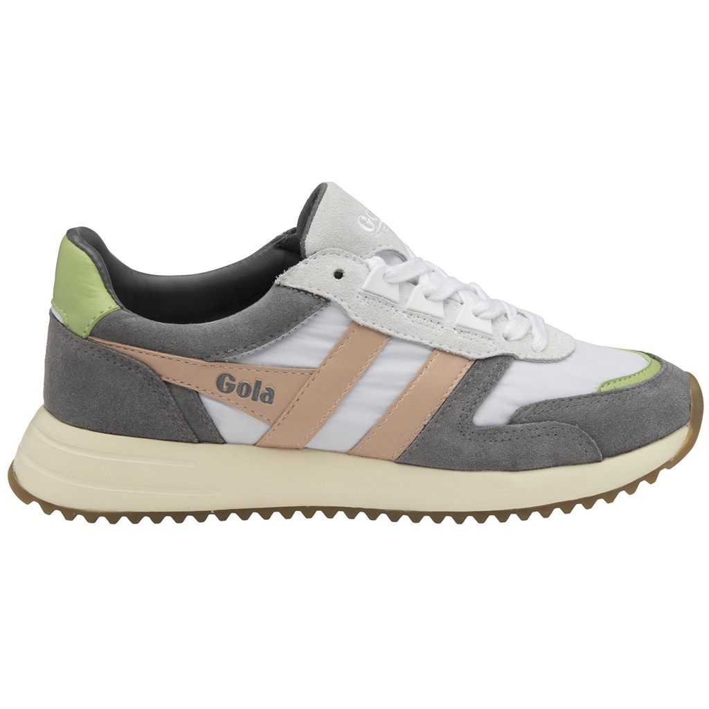 Gola Classics Chicago Sneakers Białe Różowe Zielone Polska | 1603JHOMN