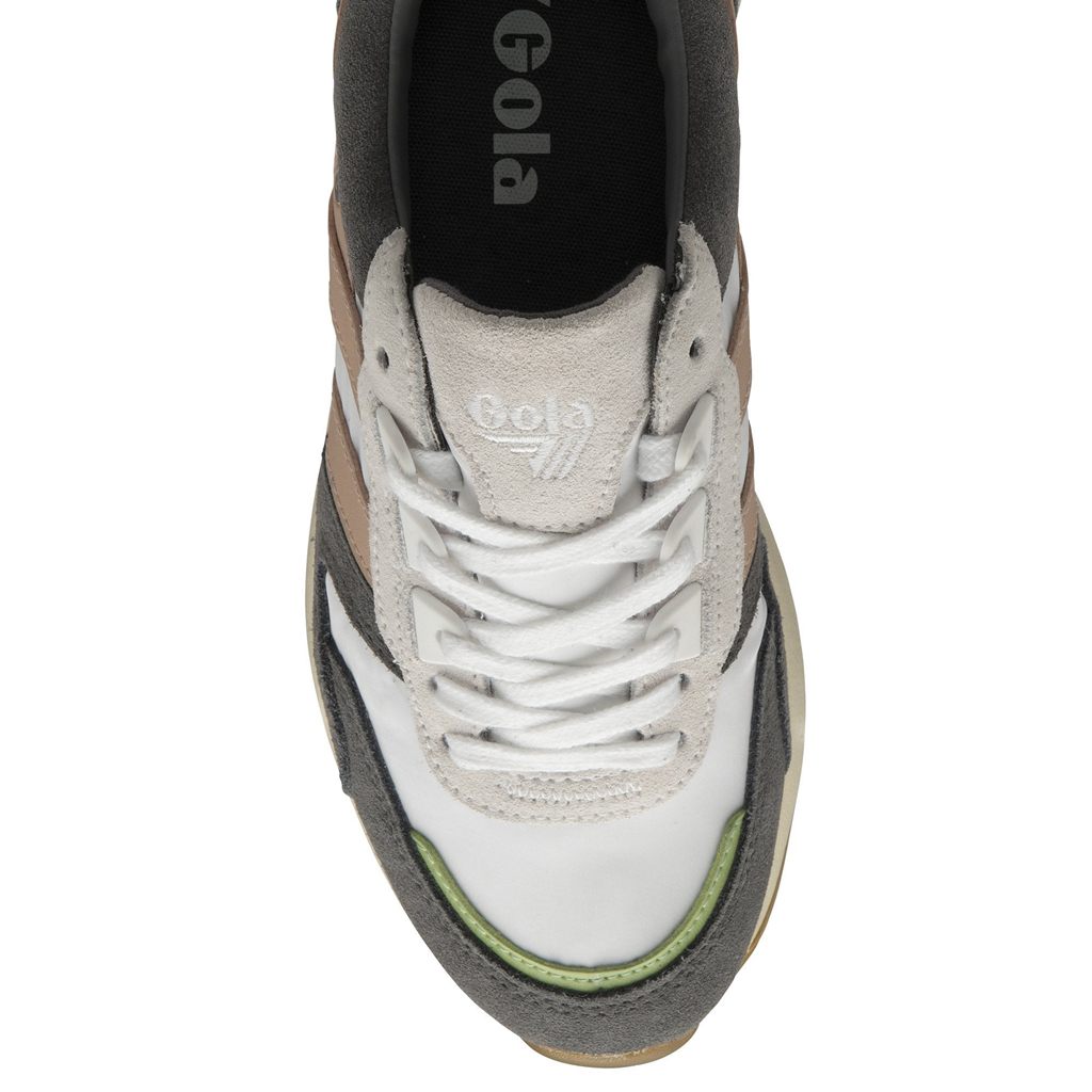 Gola Classics Chicago Sneakers Białe Różowe Zielone Polska | 1603JHOMN