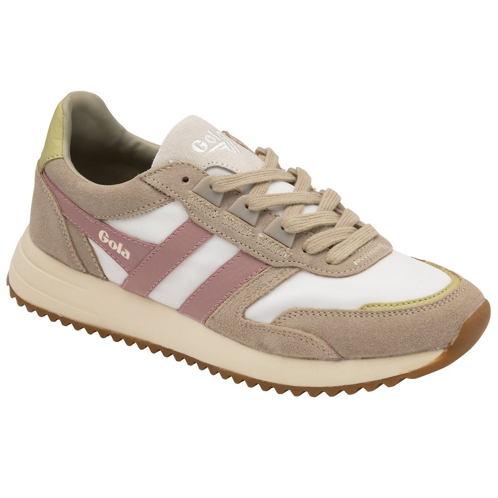 Gola Classics Chicago Sneakers Białe Szare Różowe Polska | 6893NZBUC