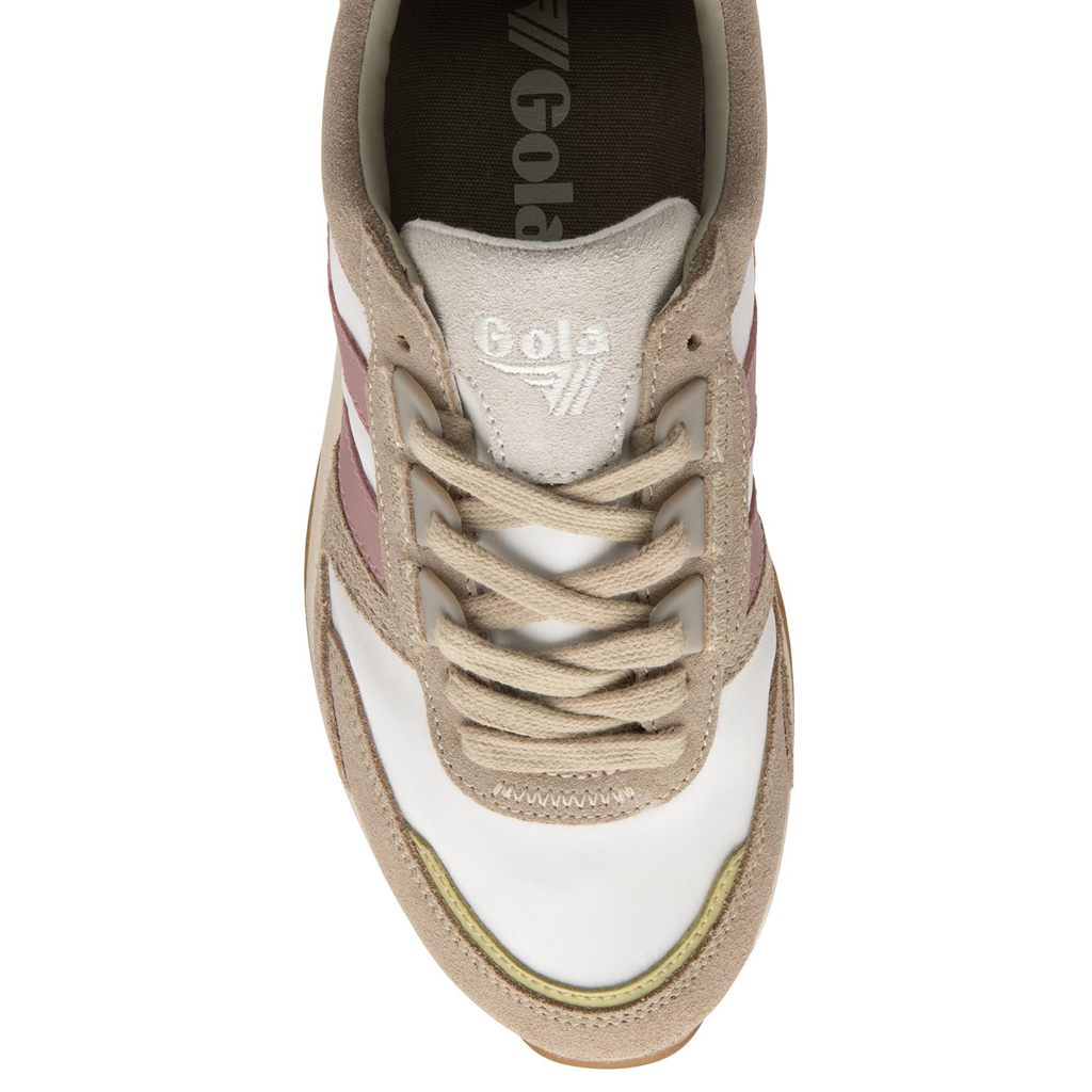 Gola Classics Chicago Sneakers Białe Szare Różowe Polska | 6893NZBUC