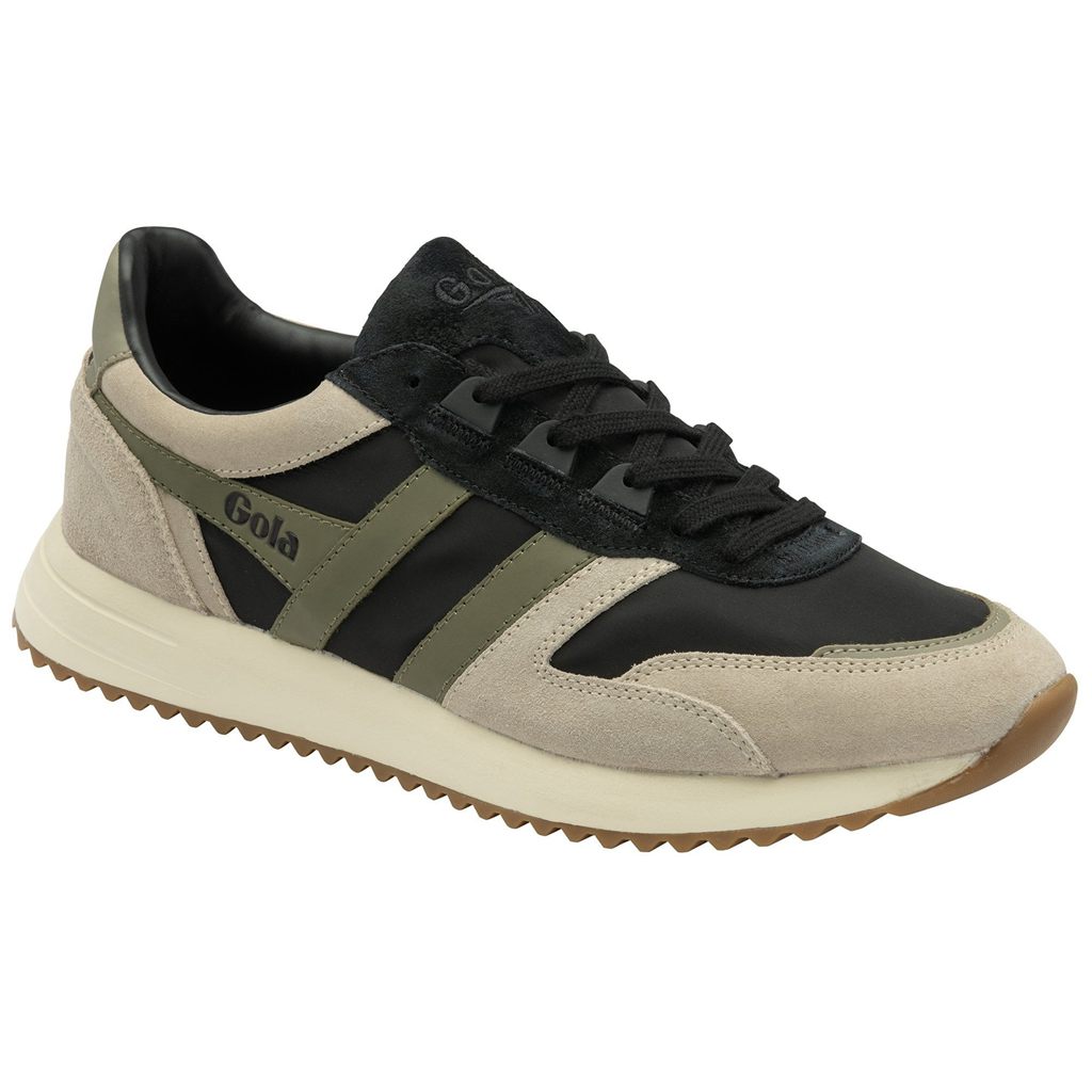 Gola Classics Chicago Sneakers Czarne Szare Khaki Polska | 9124PGJMN