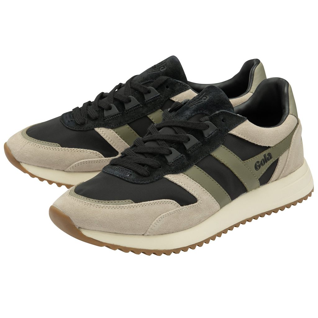 Gola Classics Chicago Sneakers Czarne Szare Khaki Polska | 9124PGJMN