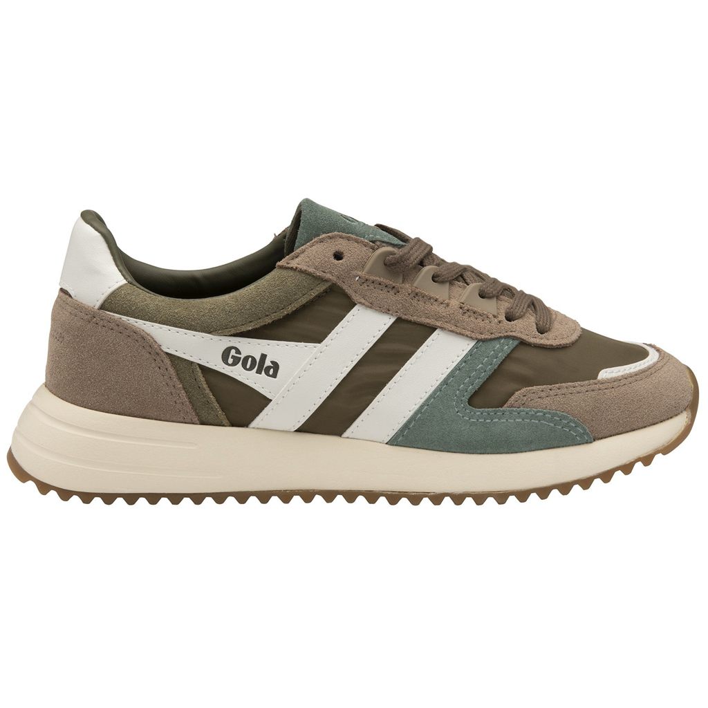 Gola Classics Chicago Sneakers Khaki Białe Polska | 1289BNUTG