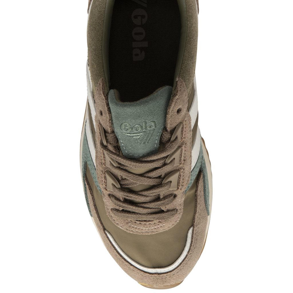 Gola Classics Chicago Sneakers Khaki Białe Polska | 1289BNUTG
