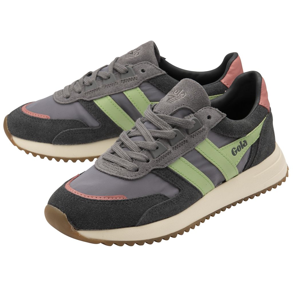 Gola Classics Chicago Sneakers Zielone Koralowe Różowe Polska | 9051BNHSI