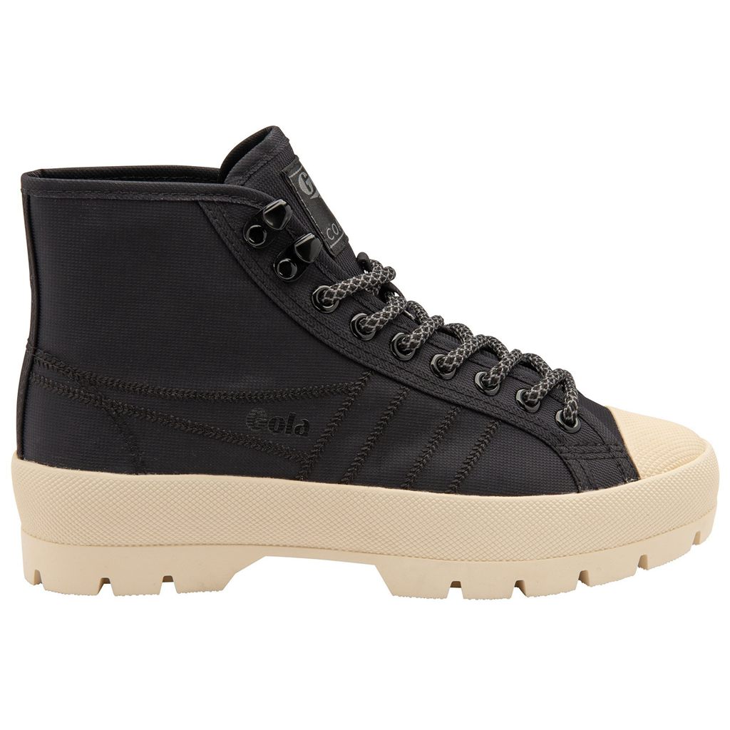 Gola Classics Coaster Peak High Hiker Sneakers Czarne Białe Polska | 3405ZHQPT