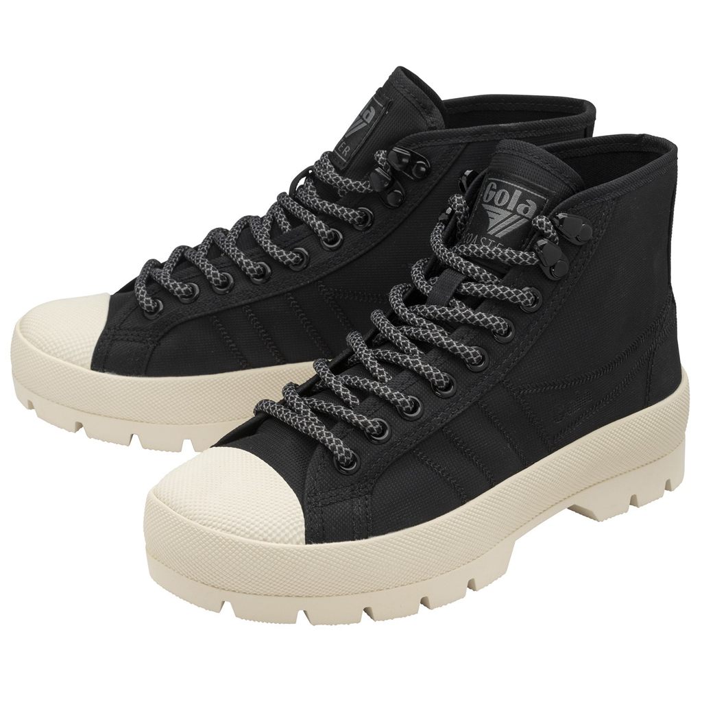 Gola Classics Coaster Peak High Hiker Sneakers Czarne Białe Polska | 3405ZHQPT