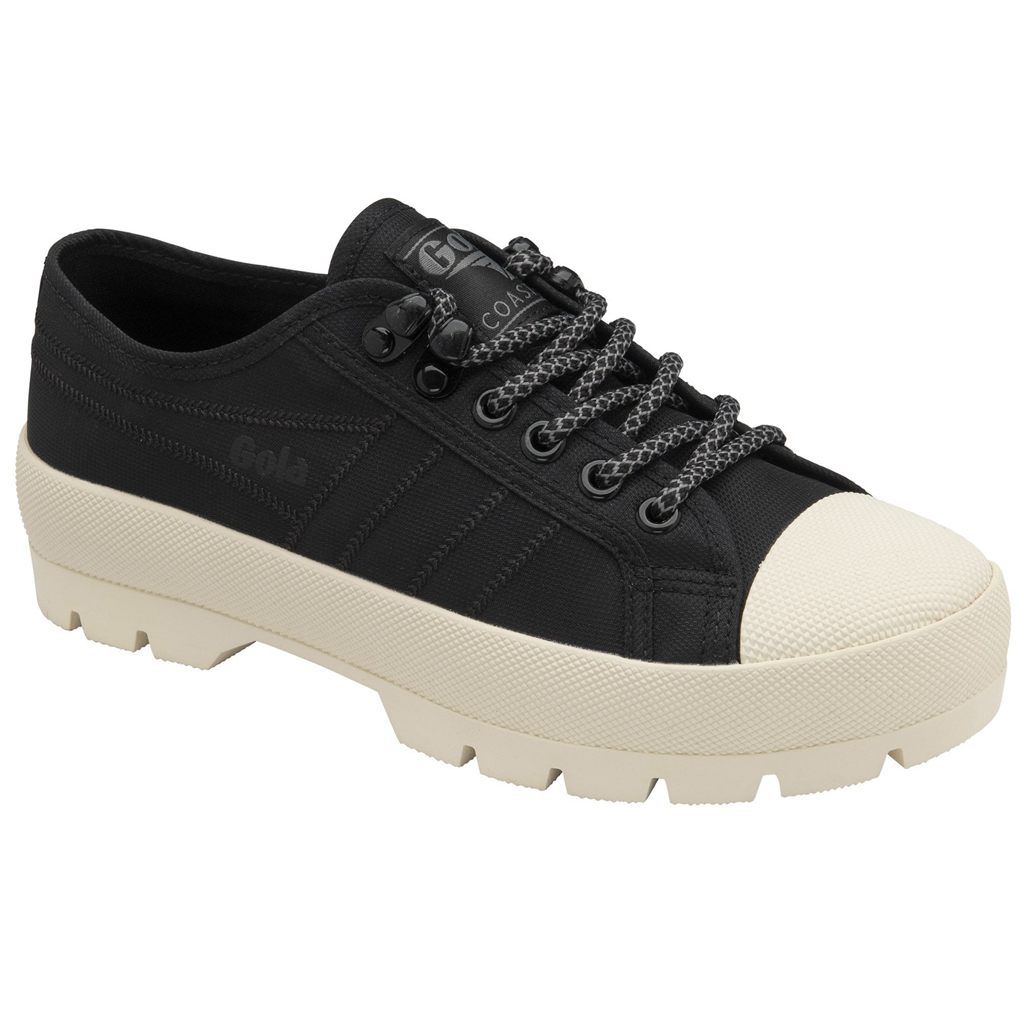 Gola Classics Coaster Peak Hiker Sneakers Czarne Białe Polska | 0746FAINT