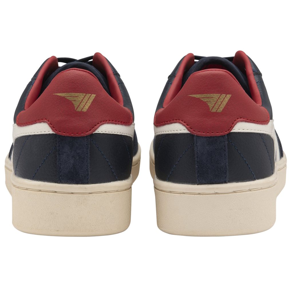 Gola Classics Contact Leather Sneakers Granatowe Białe Jasny Czerwone Polska | 1049CKNHF